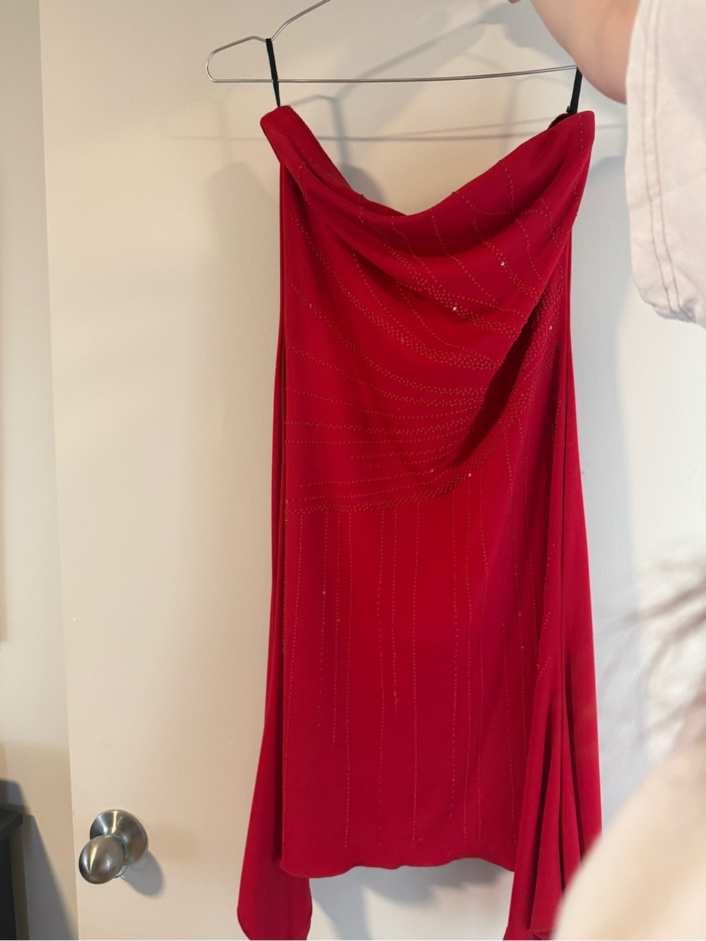 Vintage Y2K Strapless Sequin Mini Dress